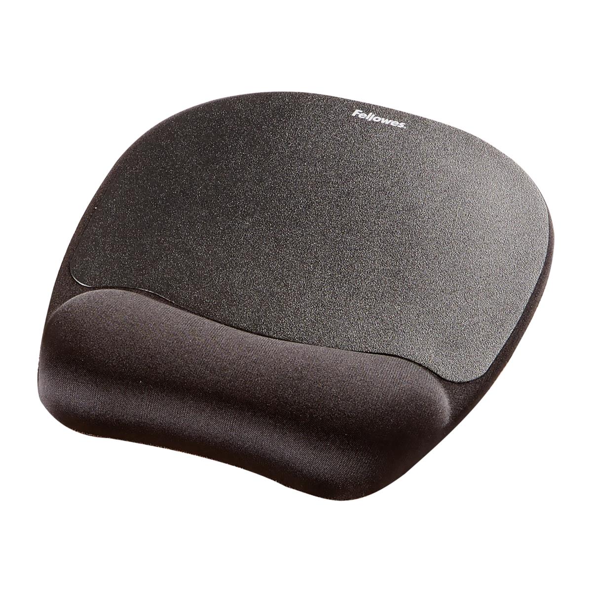 Memory Foam Mouse Pad Wristrest Black Soft Foam Pillow