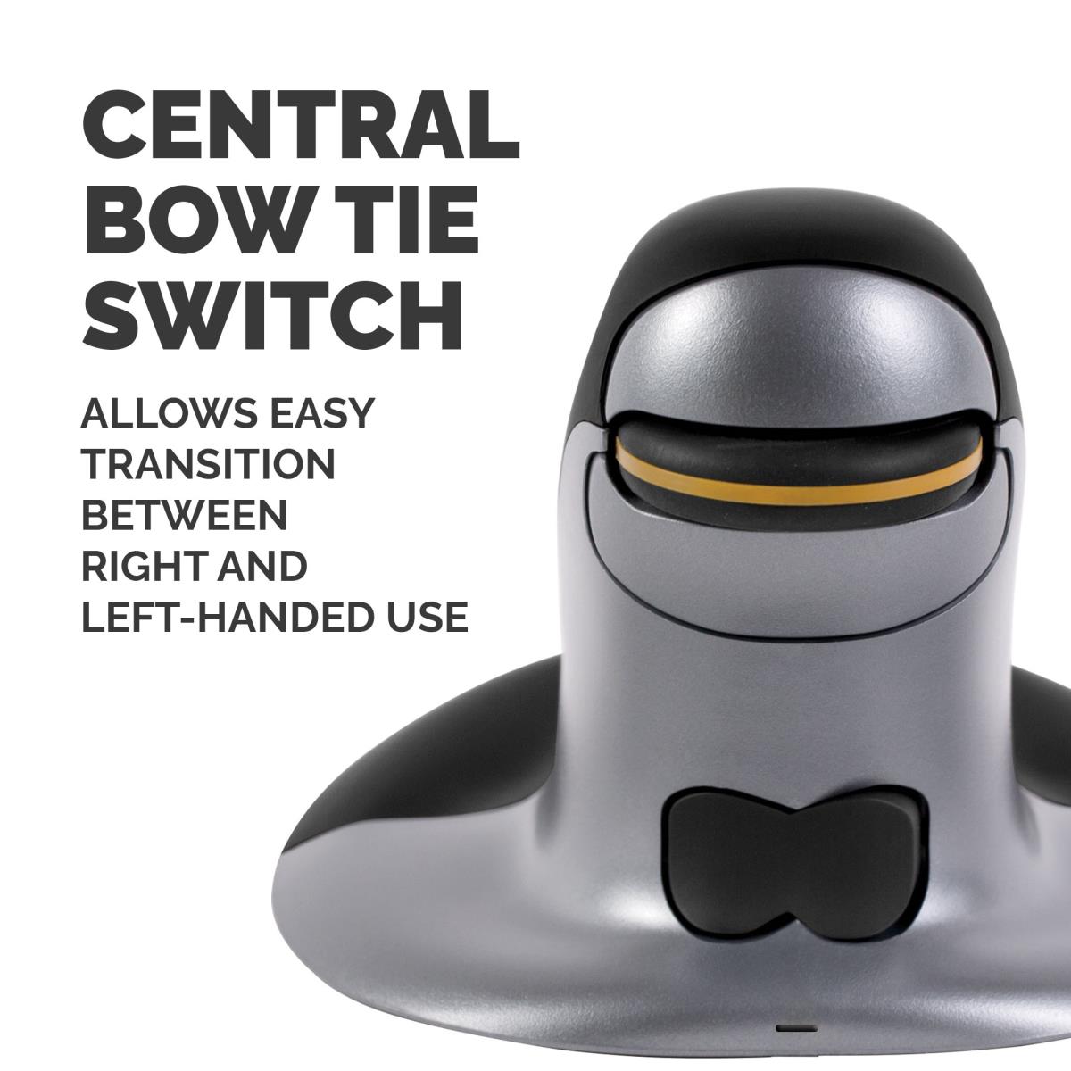 Penguin Ambidextrous Vertical Mouse - Small Wireless