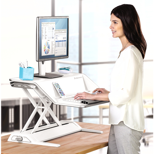 Lotus Sit-stand Workstation White