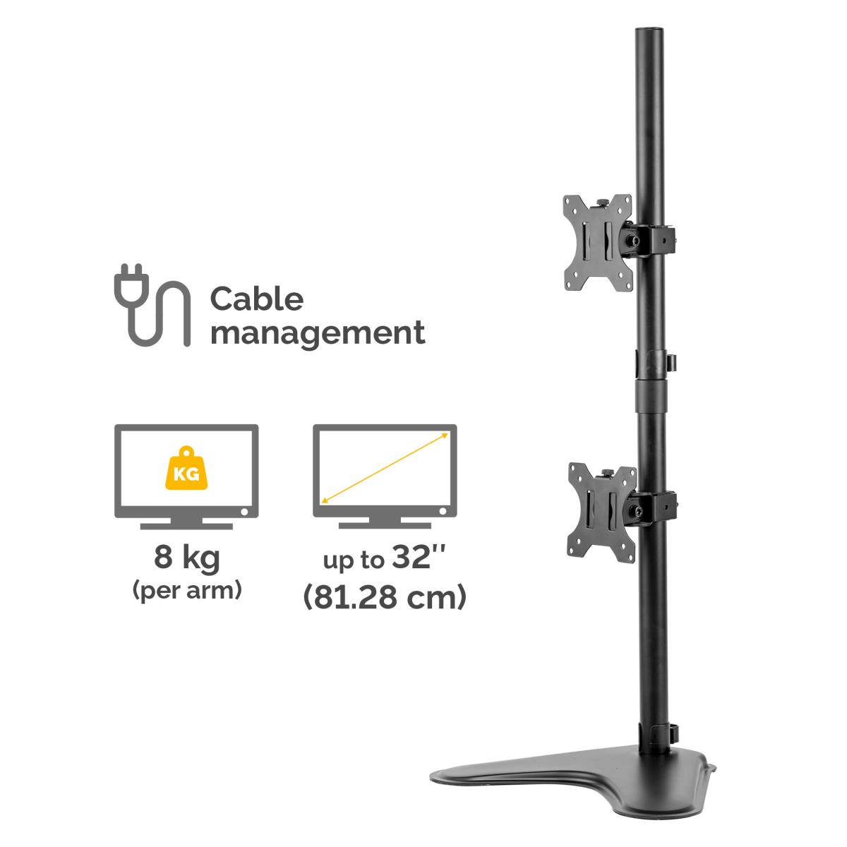 Professional Series Freestanding Dual Stacking Monitor Mount