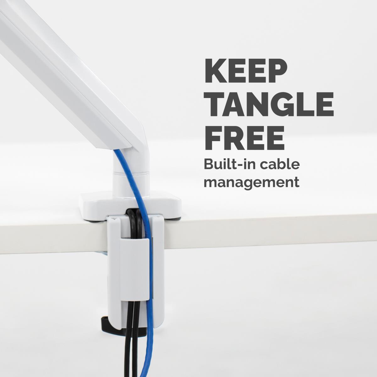 Platinum Series Single Monitor Arm White