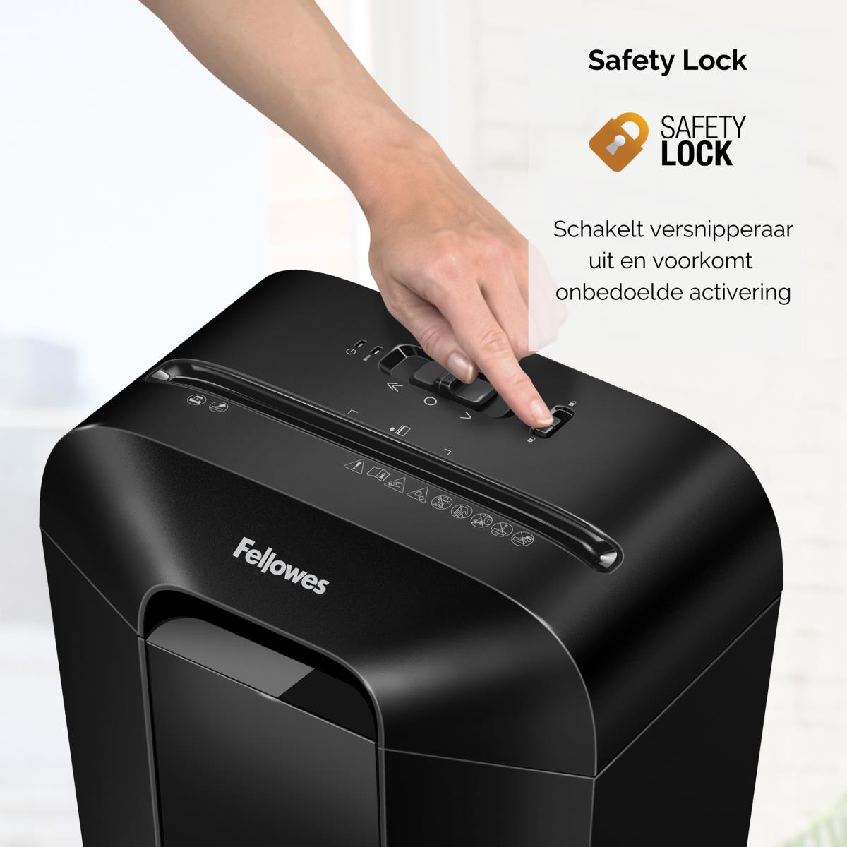 Powershred Lx45 Paper Shredder Cross Shredding Black