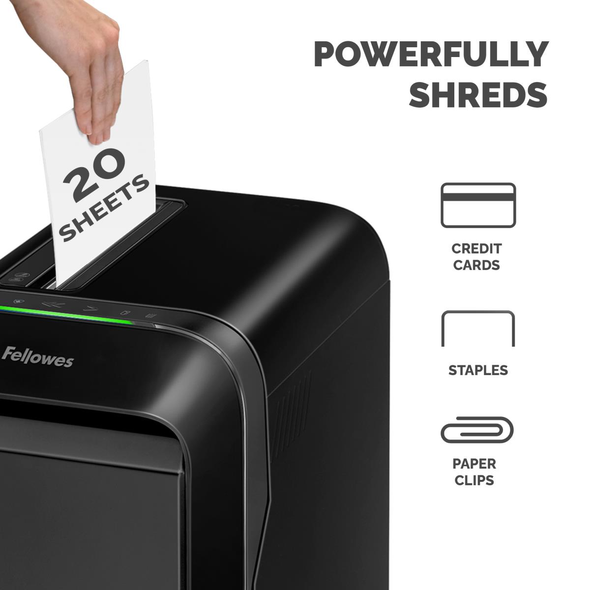 Powershred Lx220 Paper Shredder Black