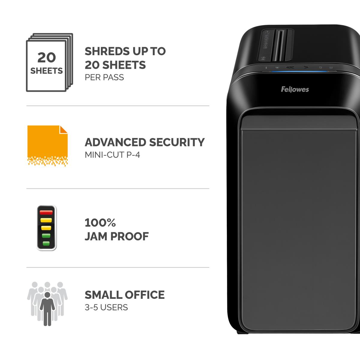 Powershred Lx220 Paper Shredder Black