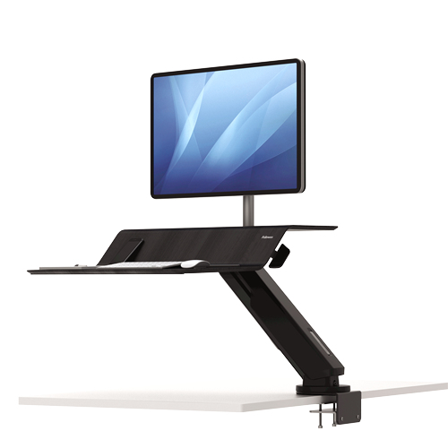 Lotus Rt Zit-sta Werkstation - Enkele Monitor - Black