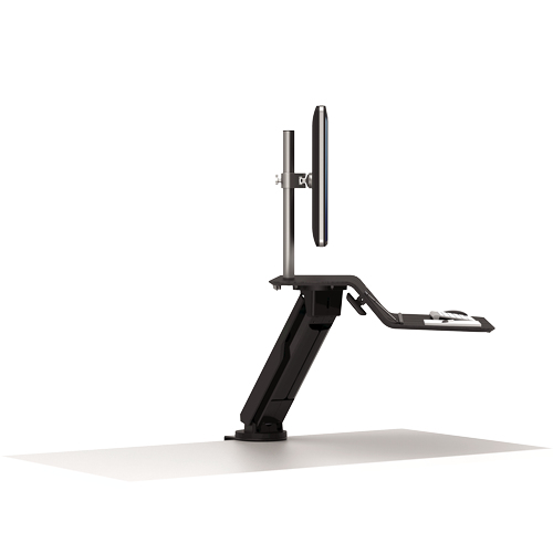 Lotus Rt Zit-sta Werkstation - Enkele Monitor - Black
