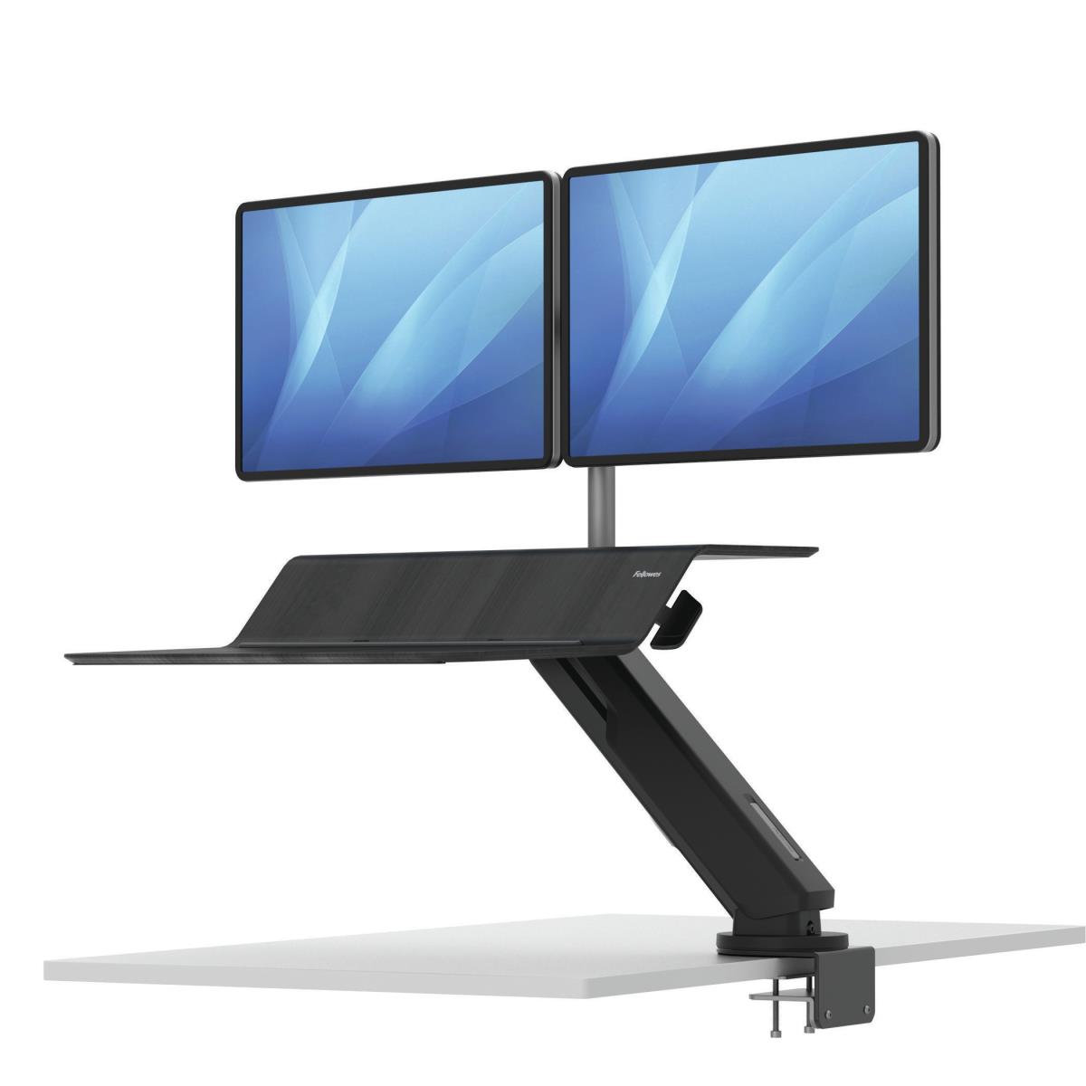 Lotus Rt Zit-sta Werkstation - Dubbele Monitor - Black