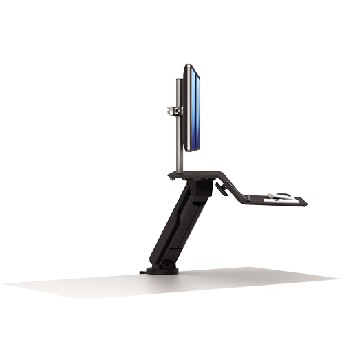 Lotus Rt Zit-sta Werkstation - Dubbele Monitor - Black