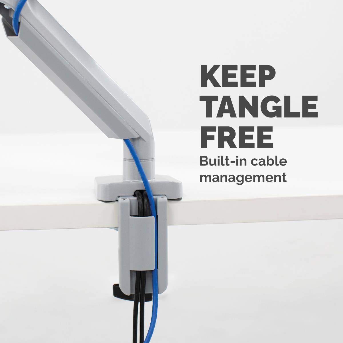 Platinum Series Enkele Monitorarm Silver
