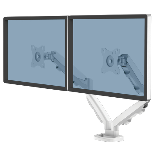 Eppa Dubbele Monitor Arm - White