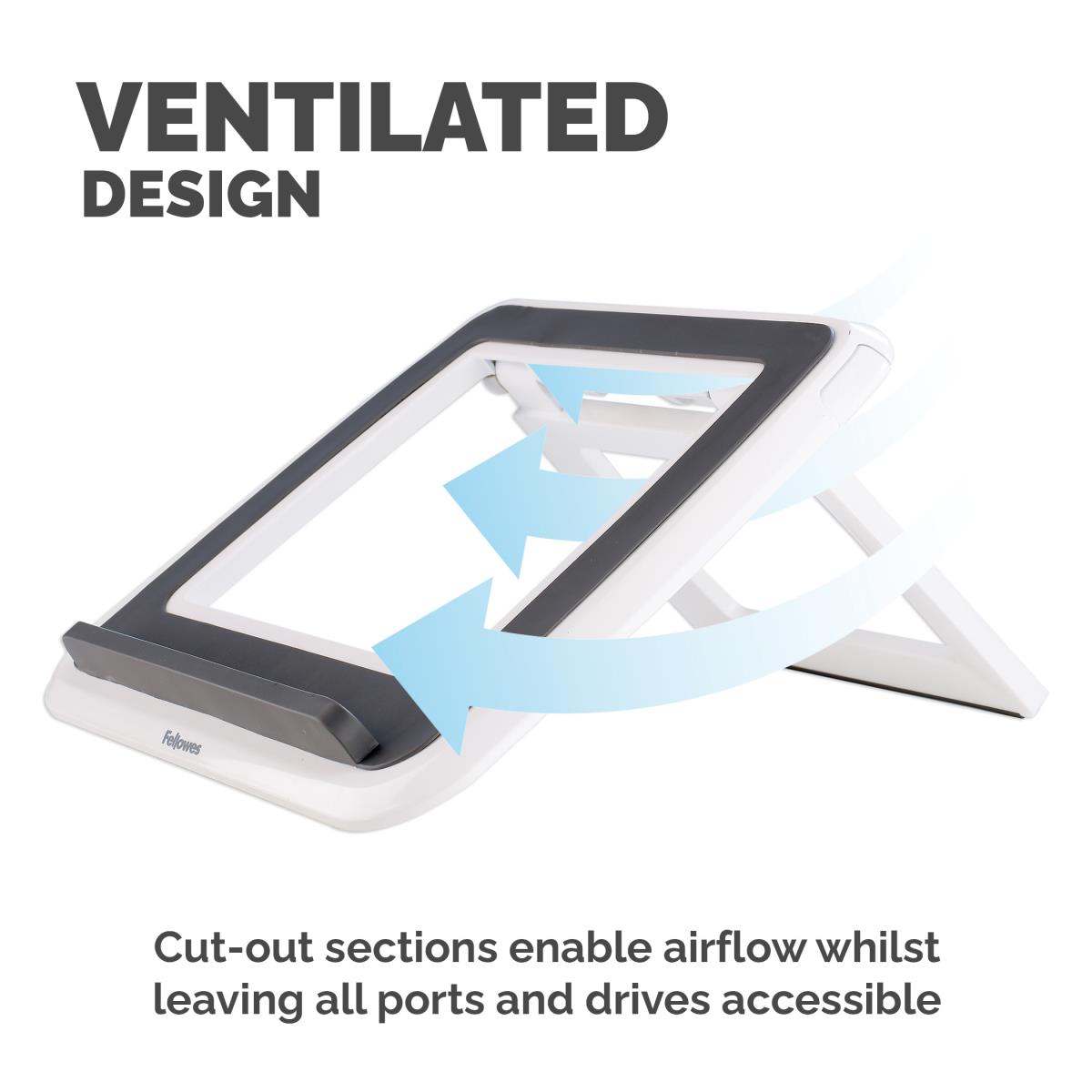 Notebook Stand Grey, White 43.2 Cm (17)