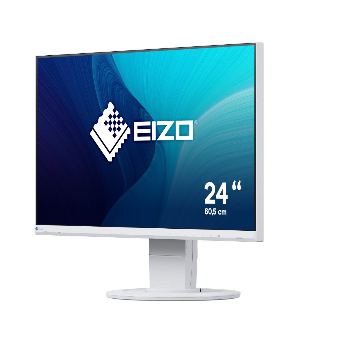 Desktop Monitor - FlexScan EV2460 - 24in - 1920x1080 (Full HD) - White - IPS 5ms Speakers