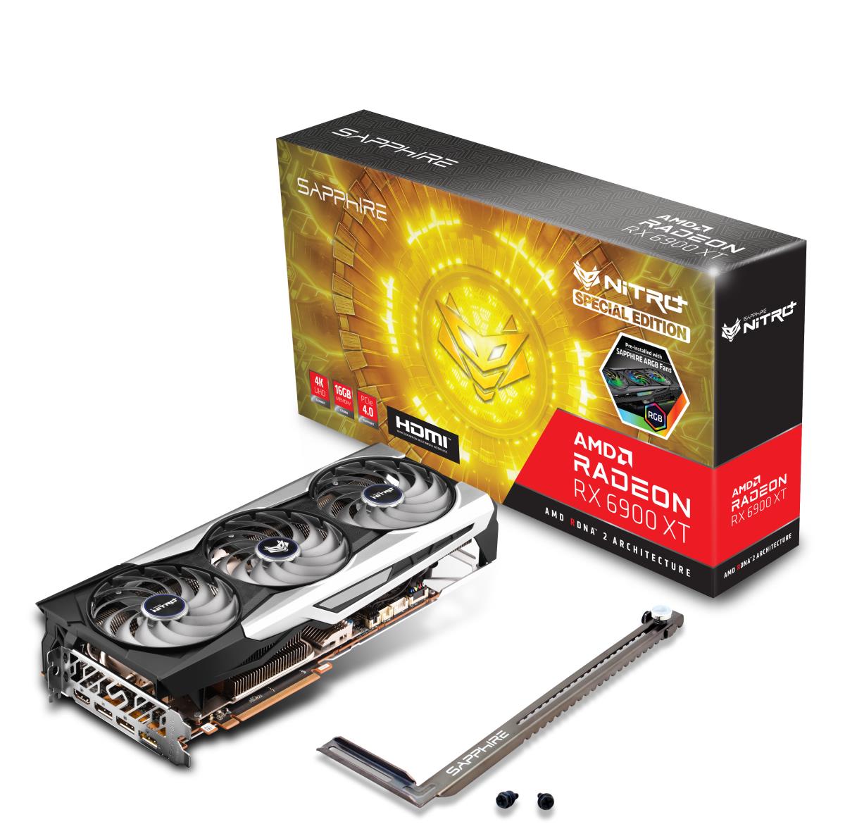 Video Card Nitro+ Radeon Rx 6900 Xt Se Gaming Oc 16GB Gddr6 Hdmi 3xdp