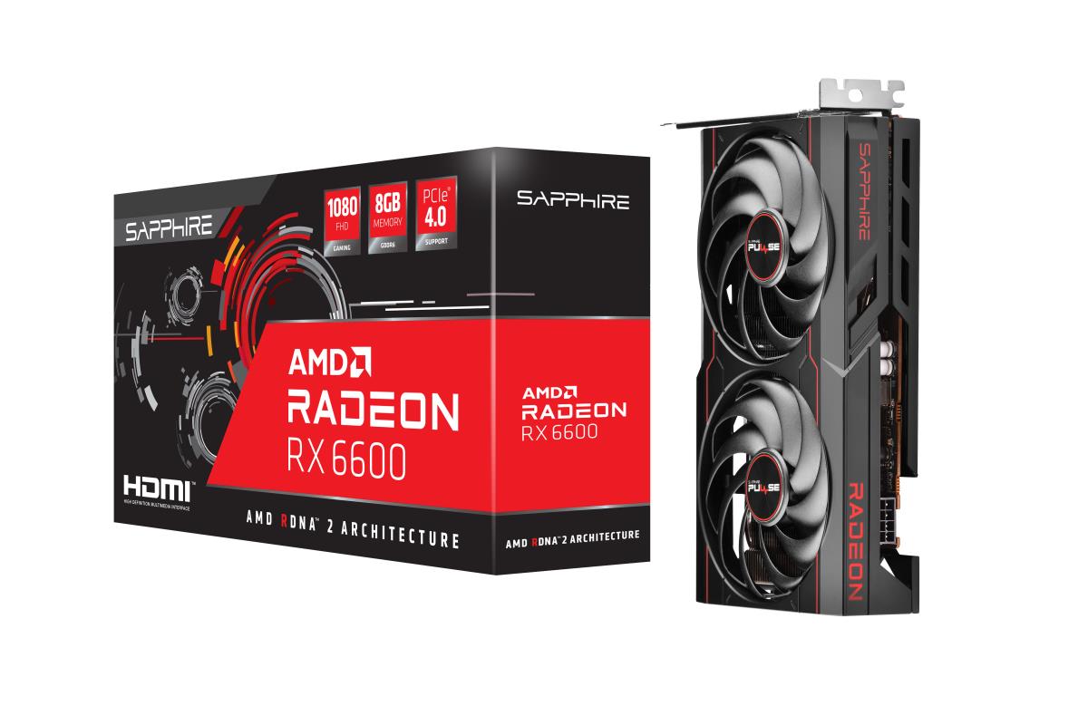 Video Card Radeon Rx 6600 8GB Gddr6 Hdmi Dp Lite