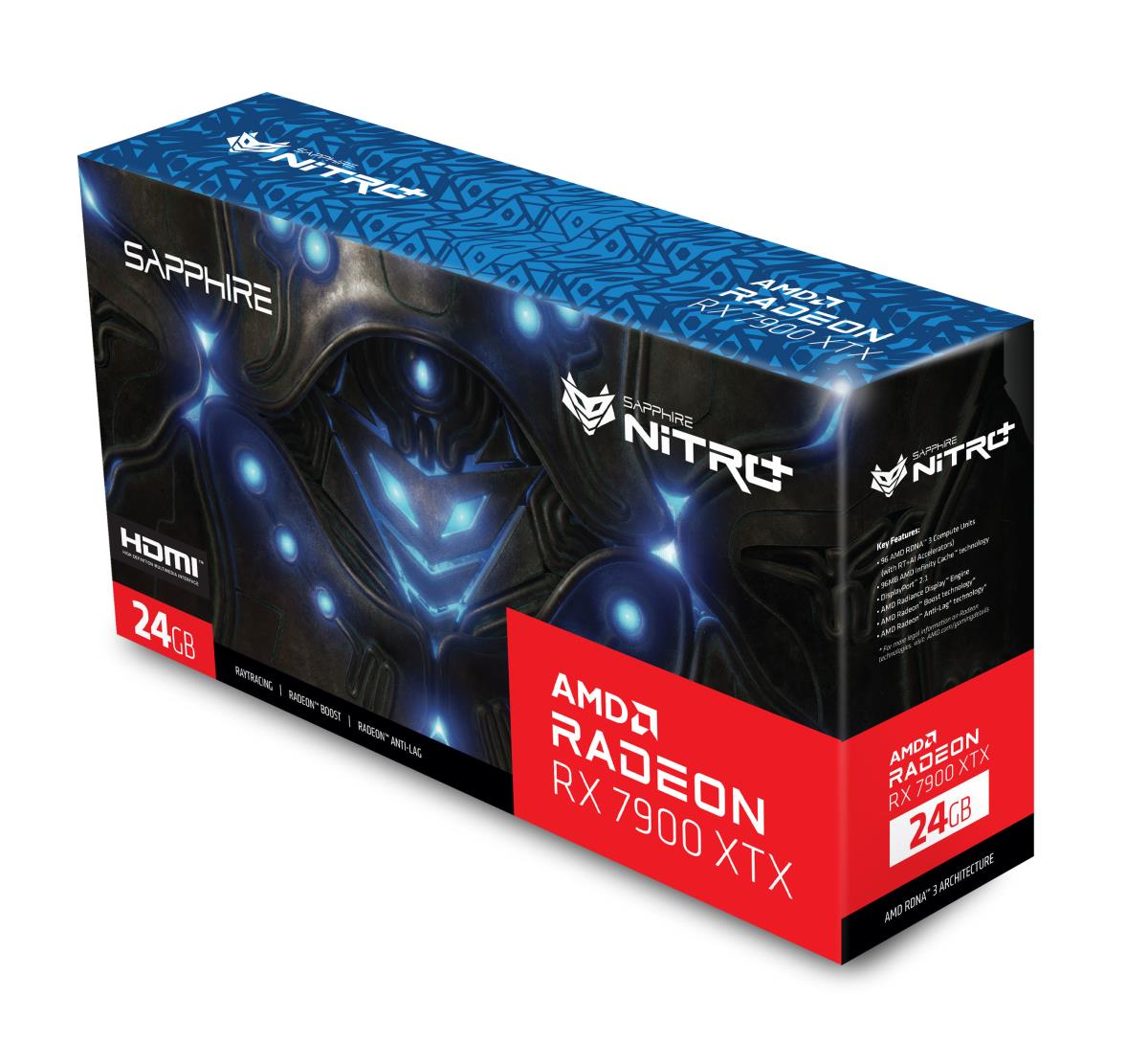 Video Card Radeon Rx7900xtx Gaming Oc Nitro+ 24GB Gddr6 2xhdmi