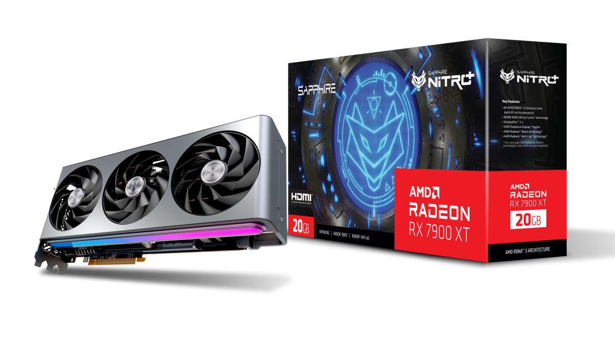 Video Card Radeon Rx7900xt Nitro+ Gaming Oc 20GB Gddr6 2xhd/dp