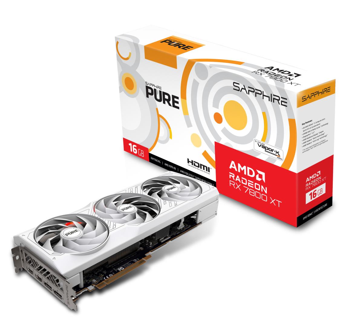 Video Card Pure Amd Radeon Rx 7800 Xt Gaming Oc 16g