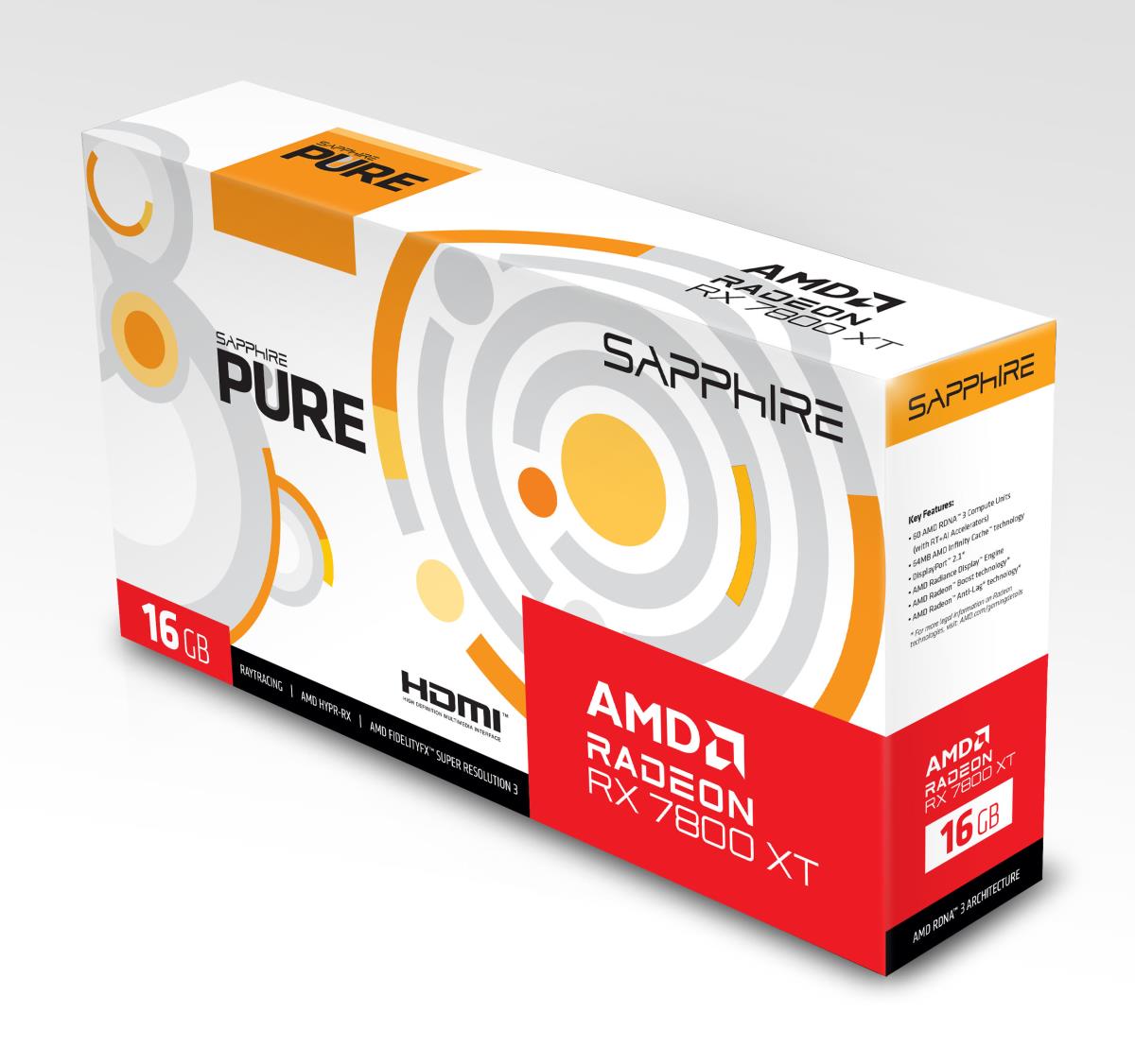 Video Card Pure Amd Radeon Rx 7800 Xt Gaming Oc 16g