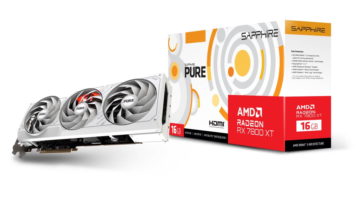 Video Card Pure Amd Radeon Rx 7800 Xt Gaming Oc 16g