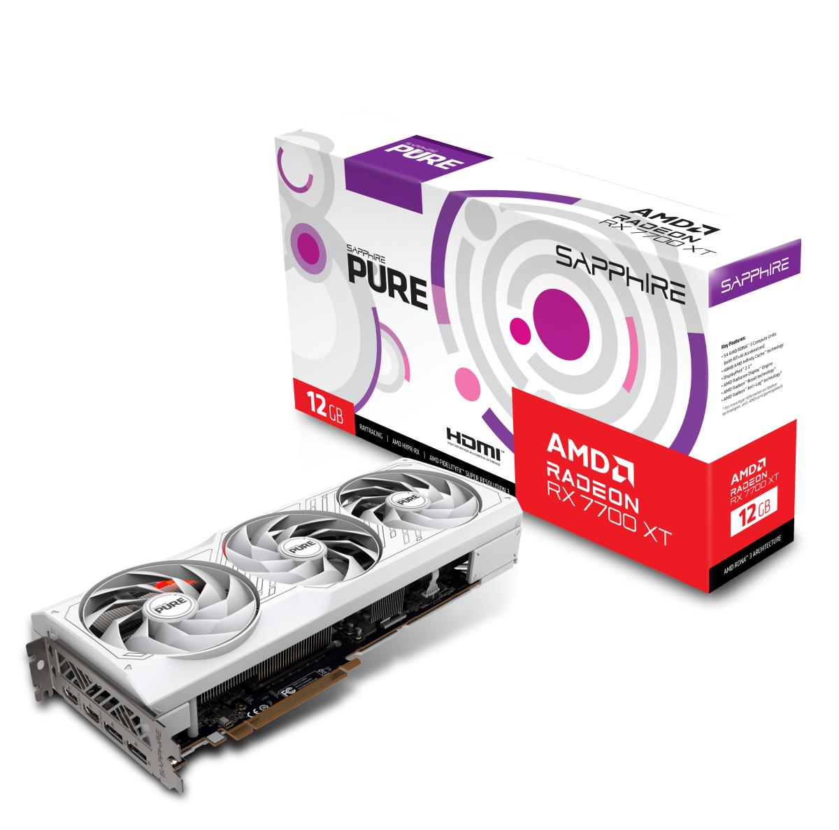 Video Card Pure Amd Radeon Rx 7700 Xt Gaming Oc 12g