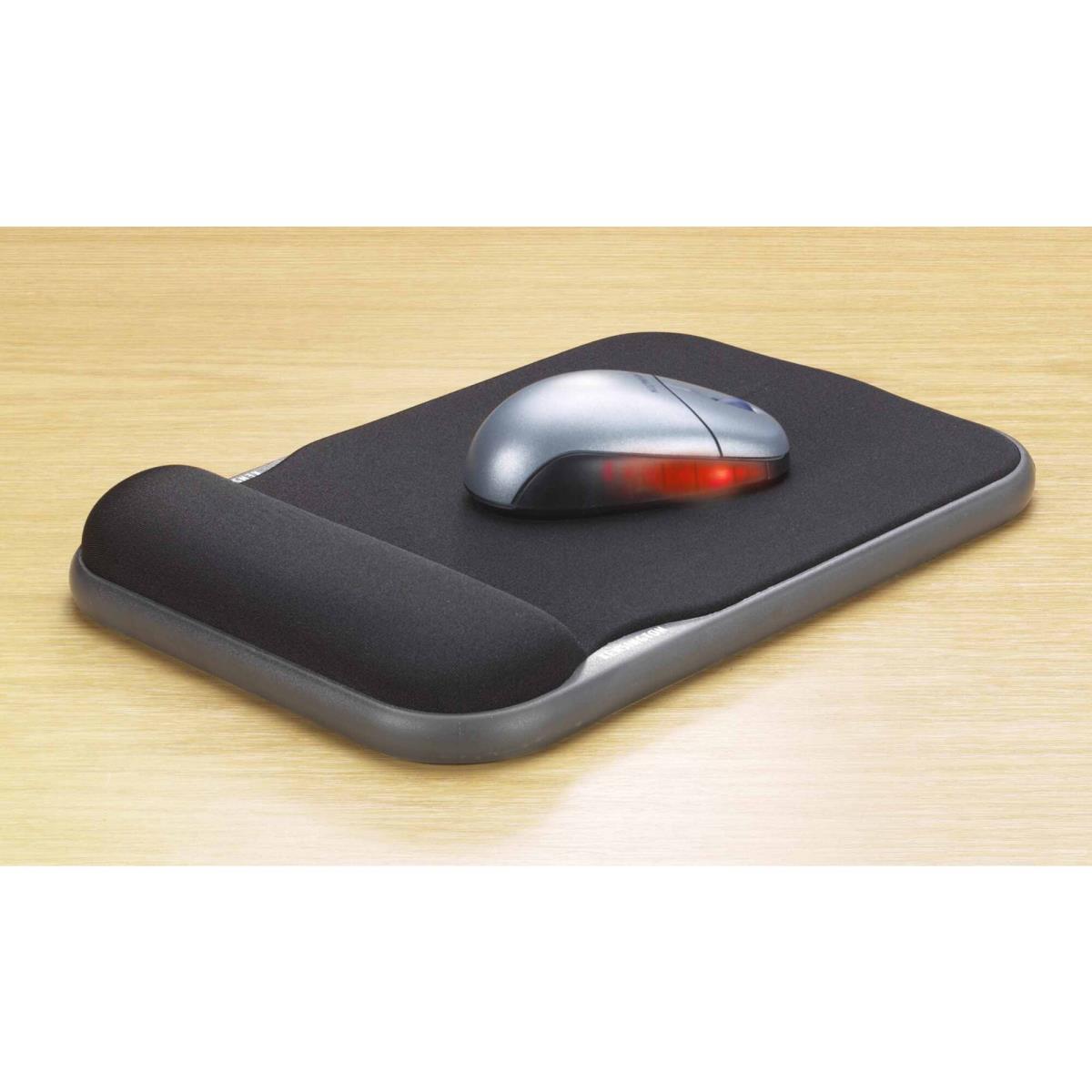 Mouse Wrist Pad Black Contour Gel