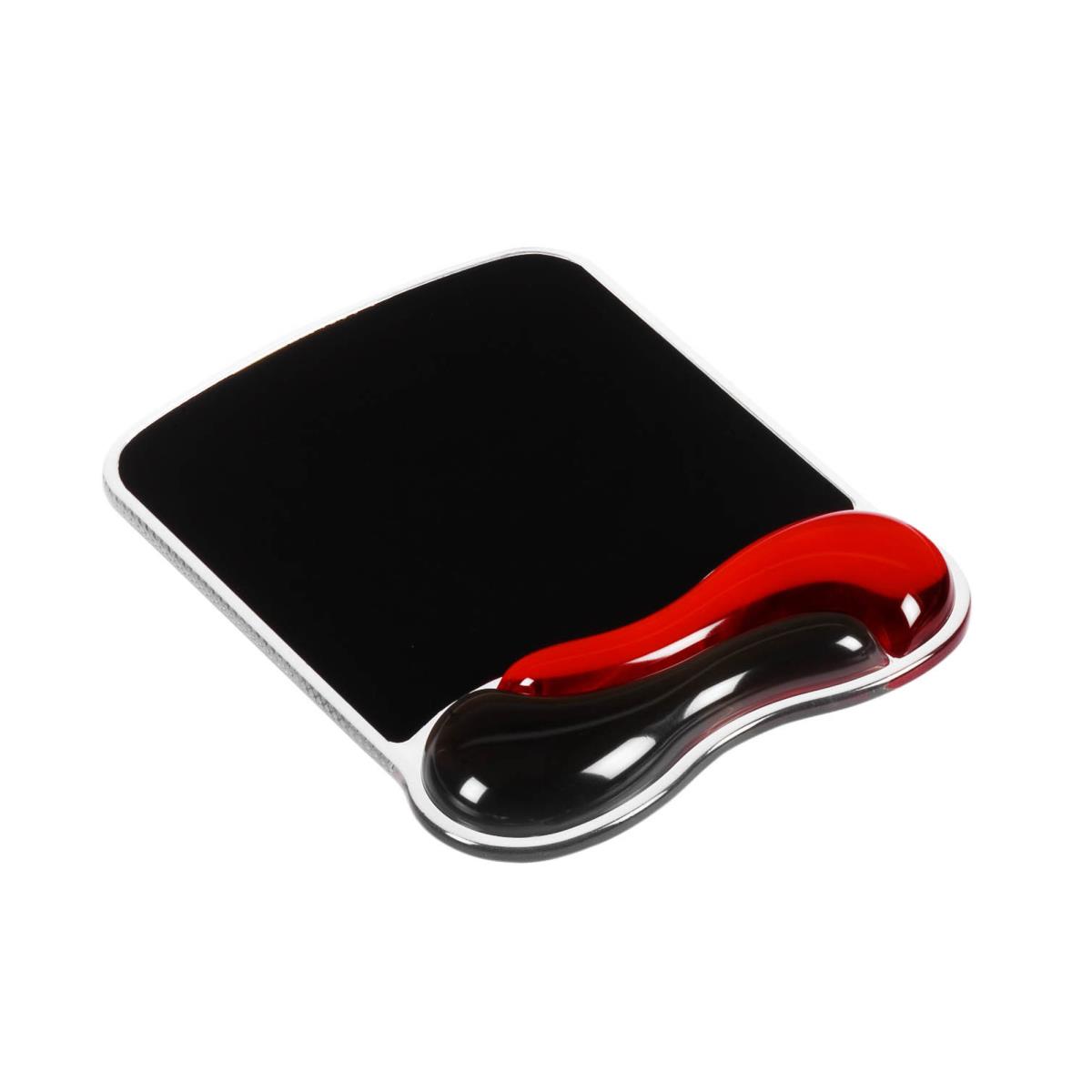 Duo Gel Mouse Wristrest Wave Red / Black