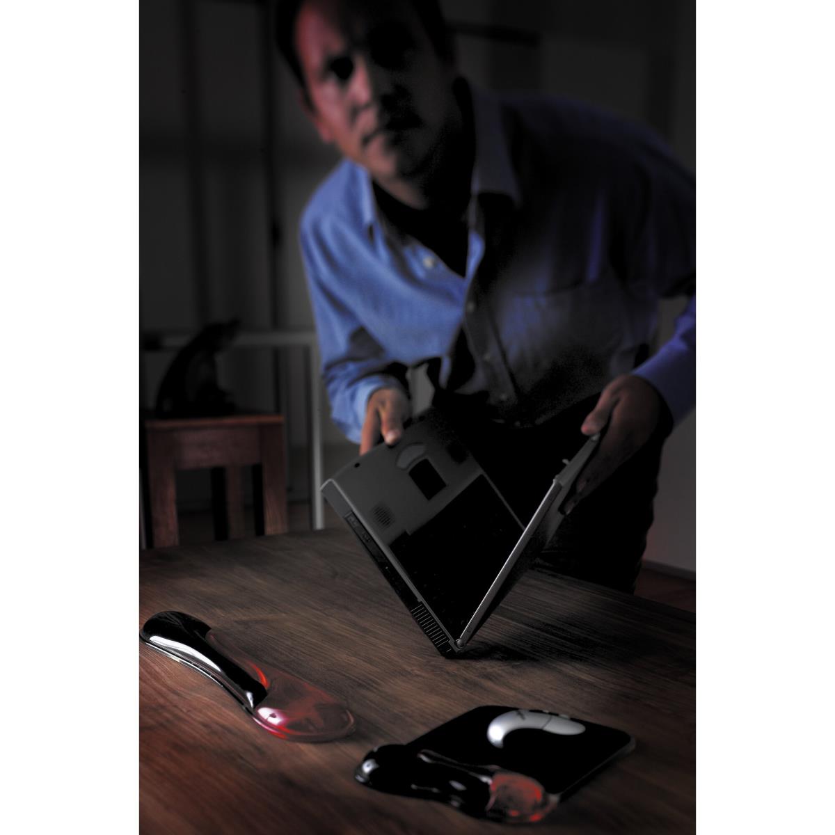 Duo Gel Mouse Wristrest Wave Red / Black