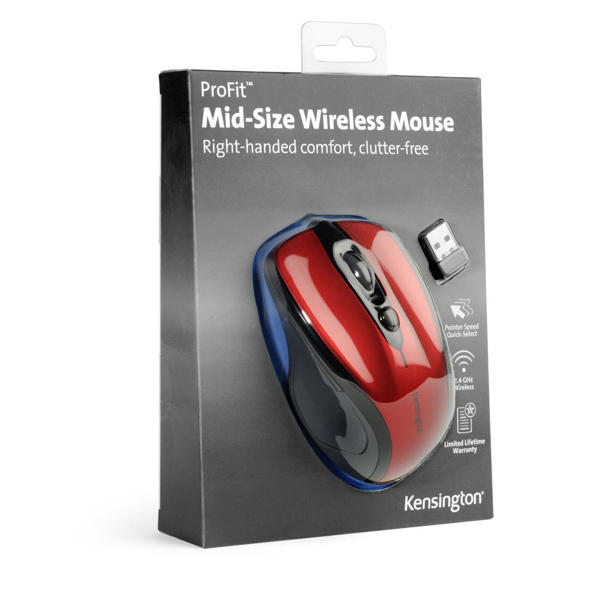 Pro Fit Mid-size Wireless Mouse Rub
