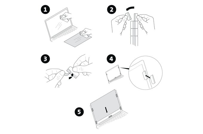 Privacy Screen Filter 2-Way Removable