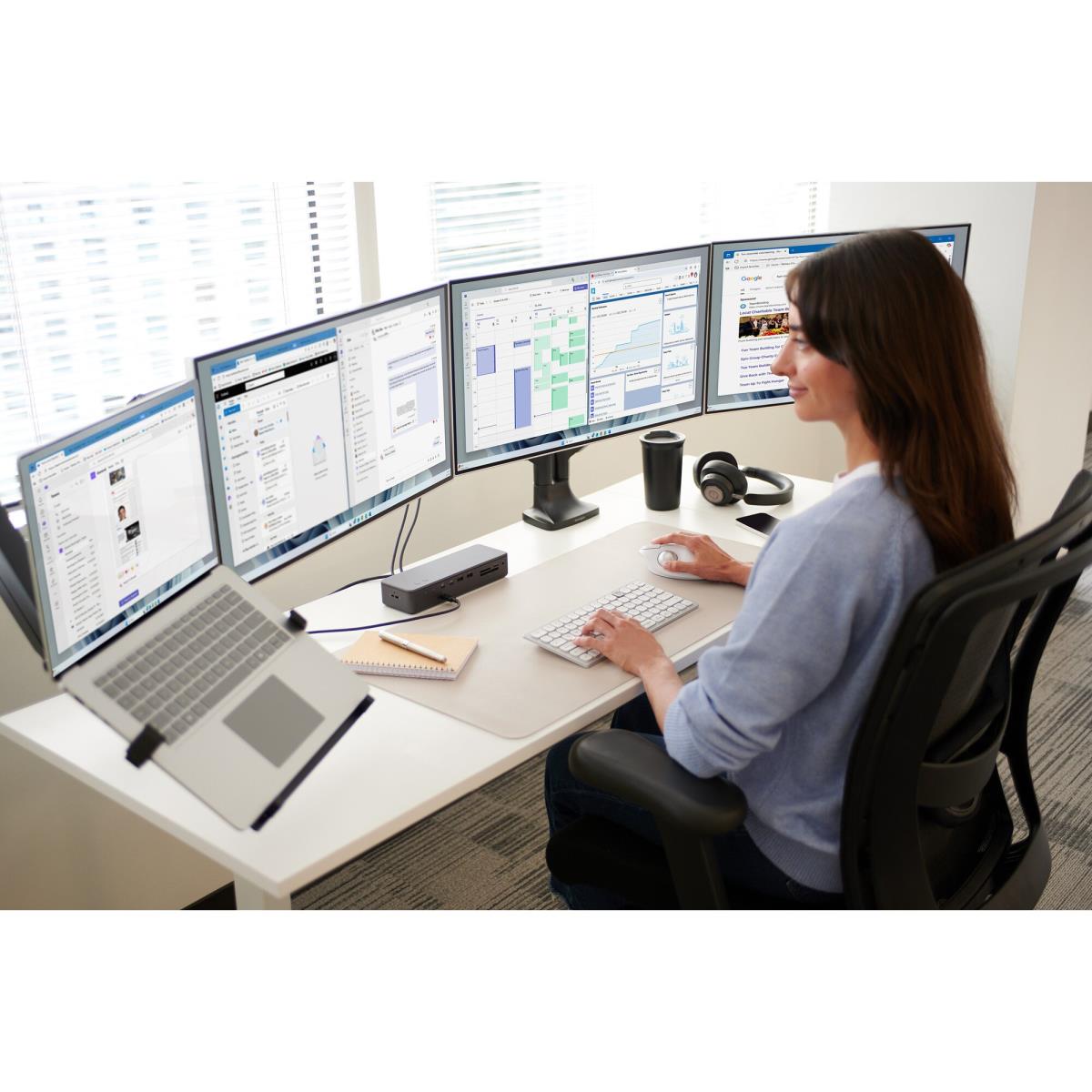 Smartfit One-touch Height Adjustable Dual Monitor Arm