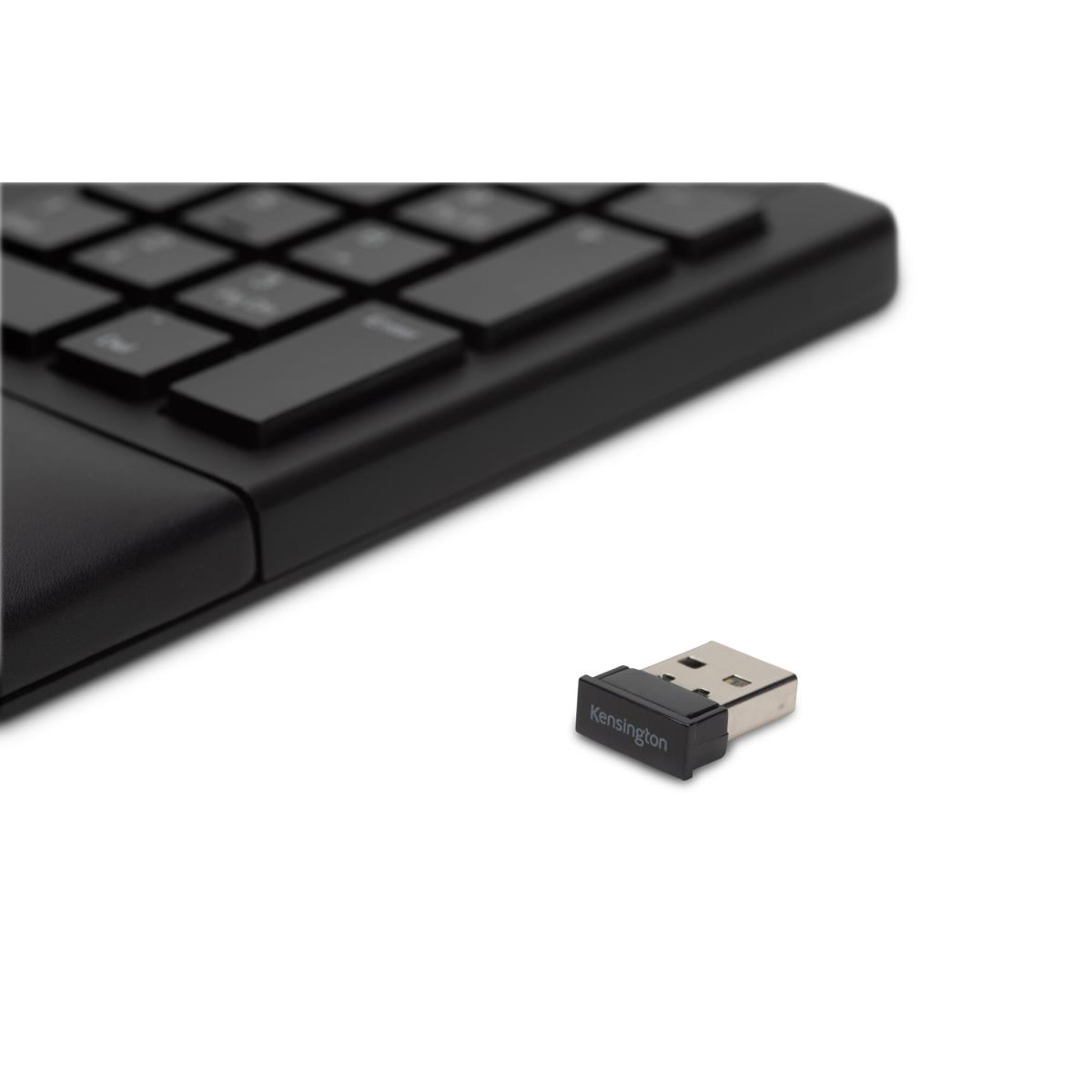 Pro Fit Ergo Wireless Keyboard - 2.4 GHz Bluetooth 4.0 - Qwerty US/Int'l - black