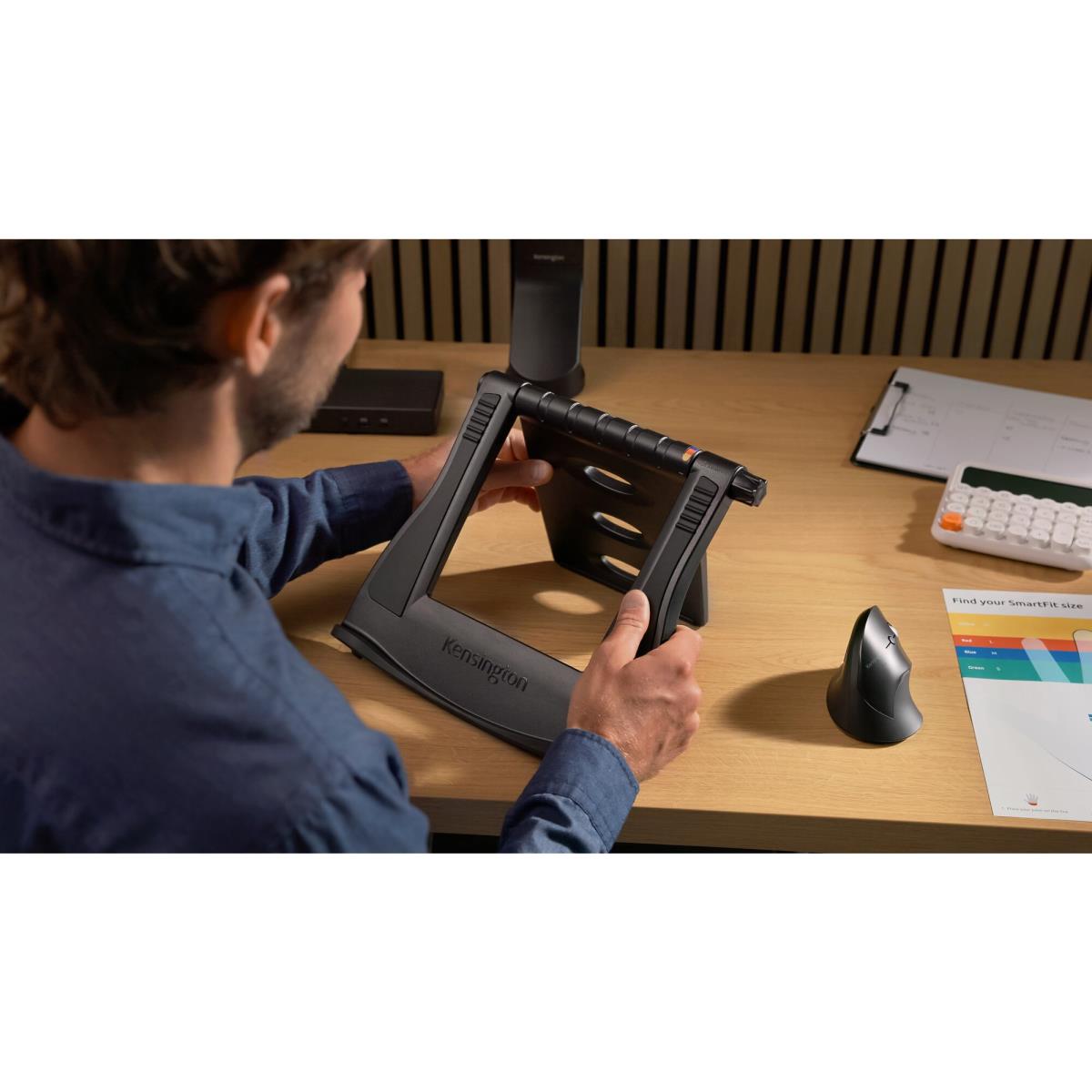 Pro Fit Ergo Vertical Wireless Mouse - Black