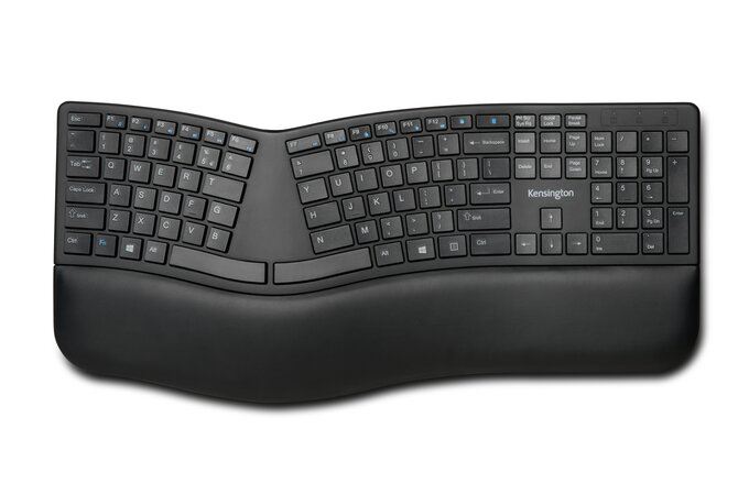 Pro Fit Ergo Wireless Keyboard - 2.4 GHz Bluetooth 4.0 - Azerty French - Black