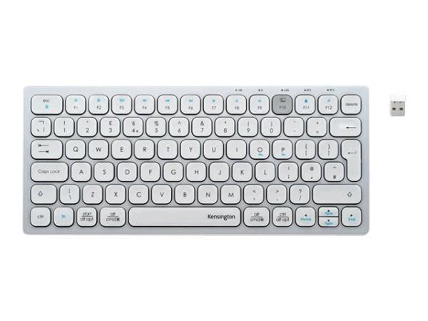Dual Wireless Compact Keyboard - White - Qwerty - UK