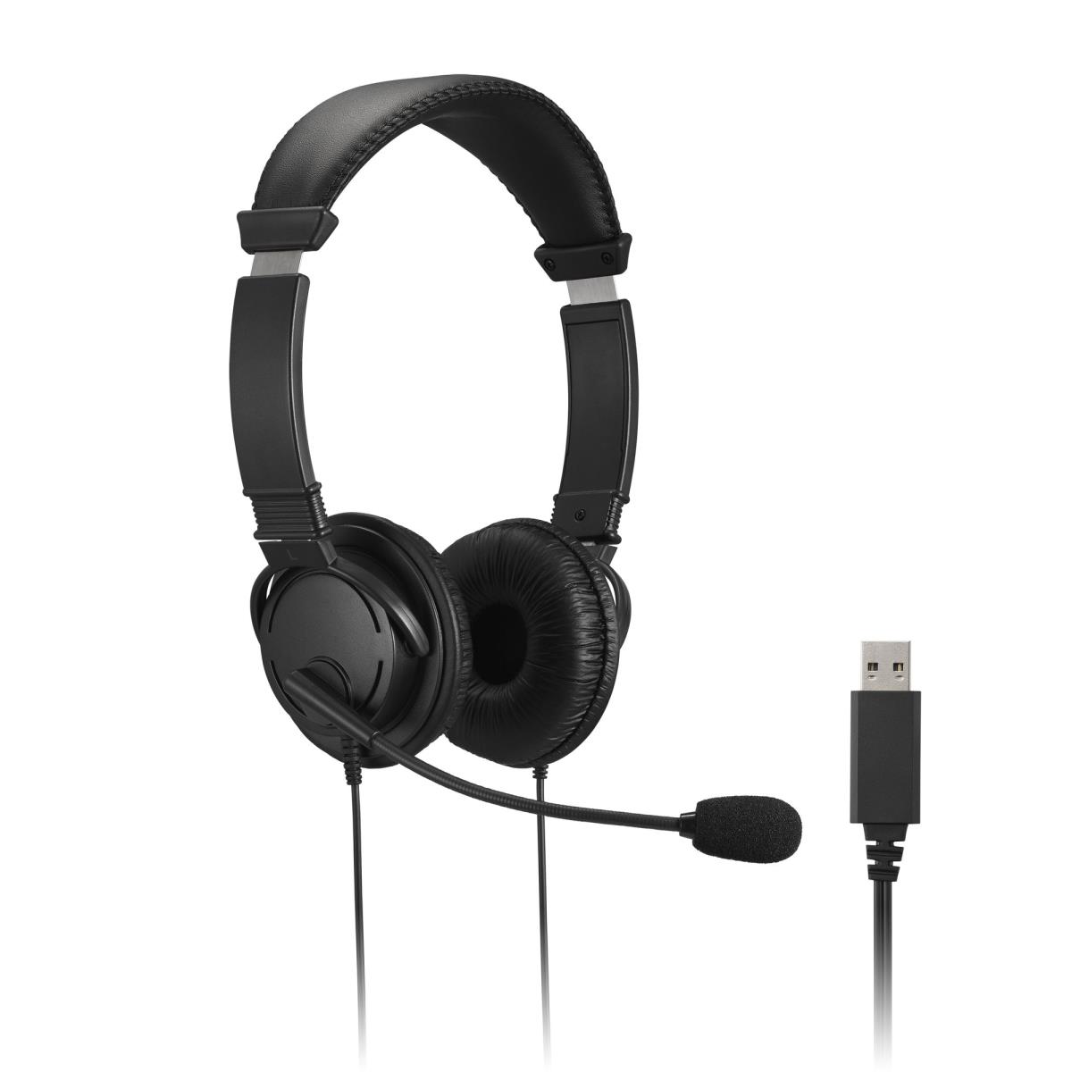 HiFi USB Headphones with Mic and Volume Control Buttons
