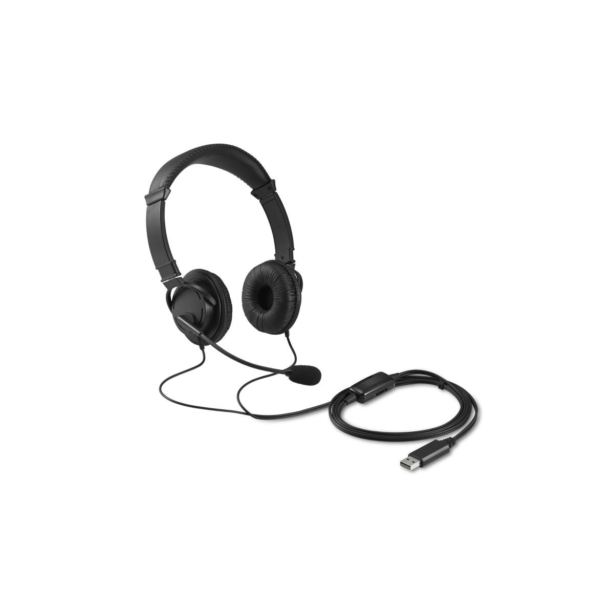 HiFi USB Headphones with Mic and Volume Control Buttons