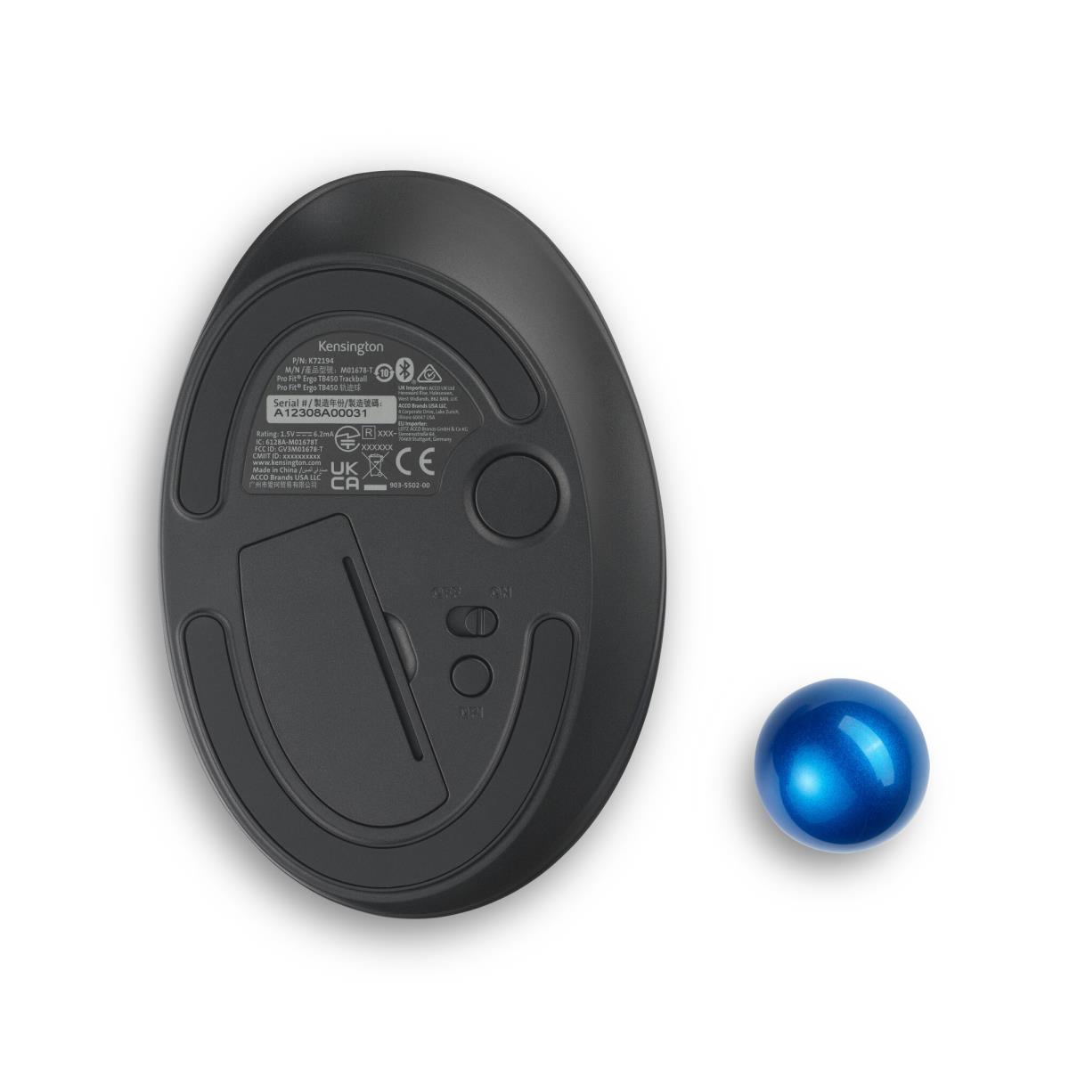 Pro Fit Ergo TB450 Trackball Black