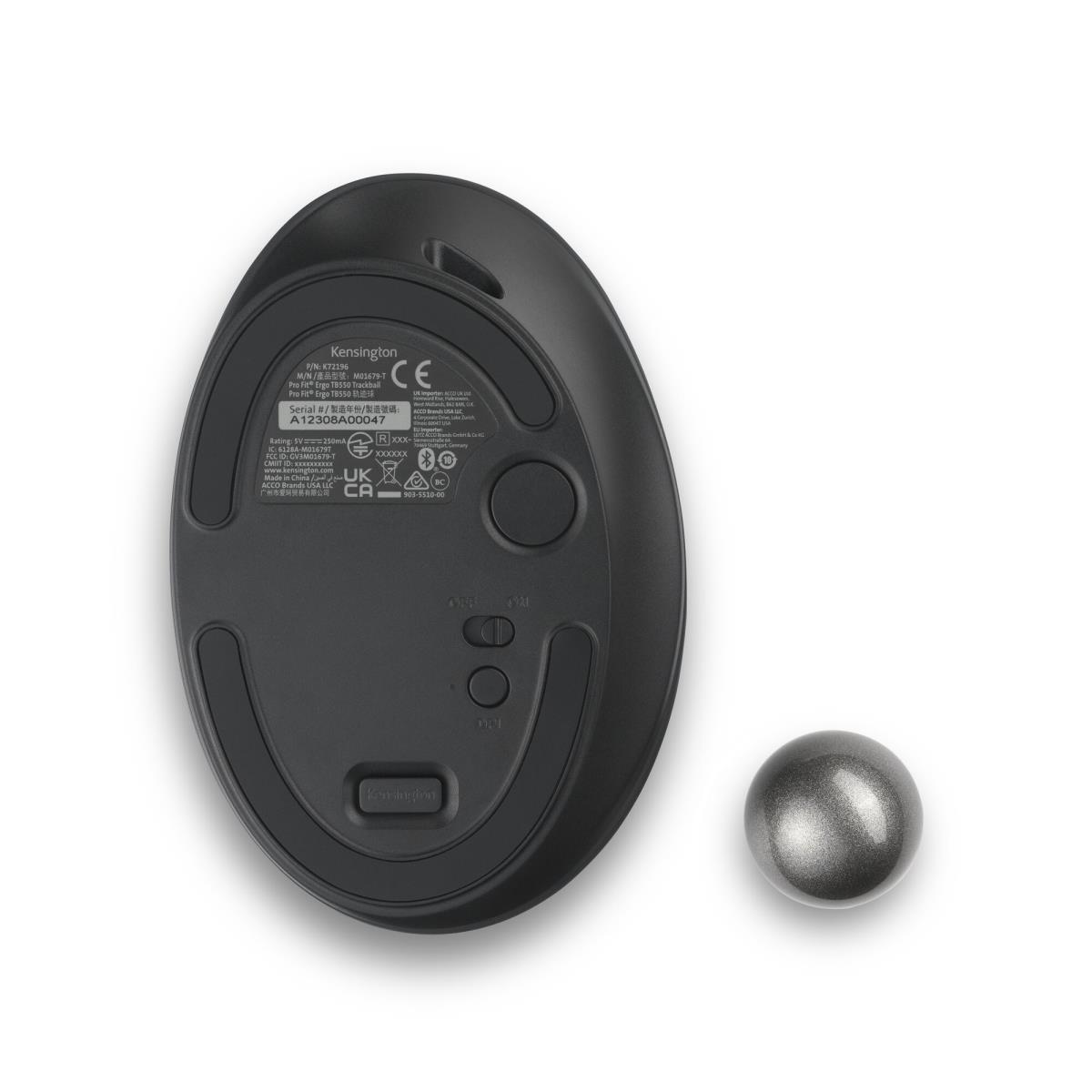 Pro Fit Ergo TB550 Trackball Black