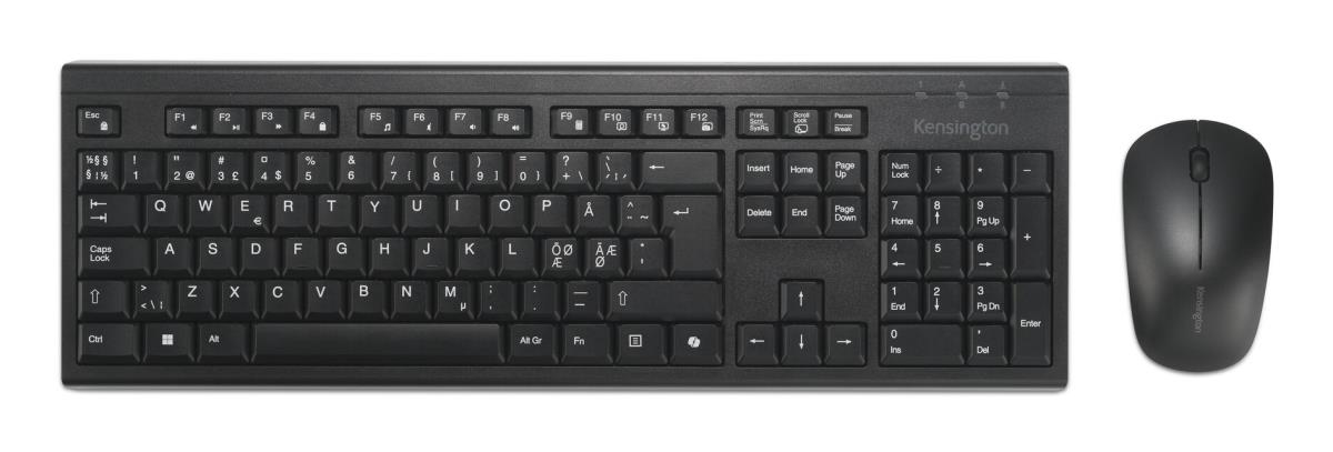 Rechargeable Wireless Keyboard/Mouse - KM270 EQ - Qwerty Pan Nordic
