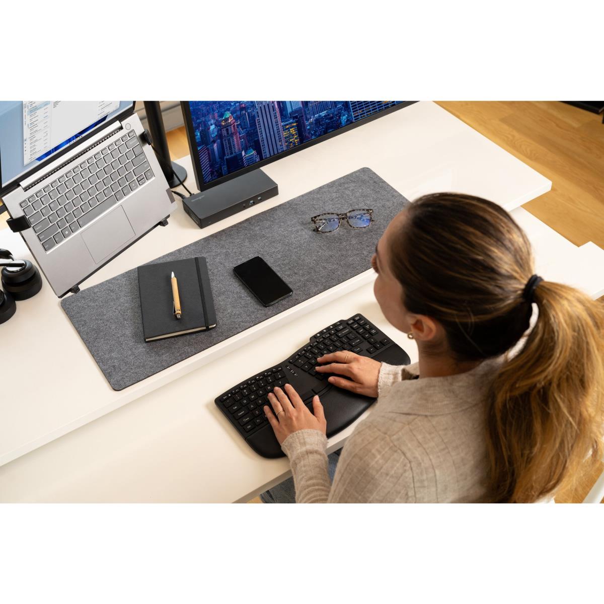 Rechargeable Keyboard - Pro Fit Ergo KB675 EQ TKL - Qwerty Pan Nordic