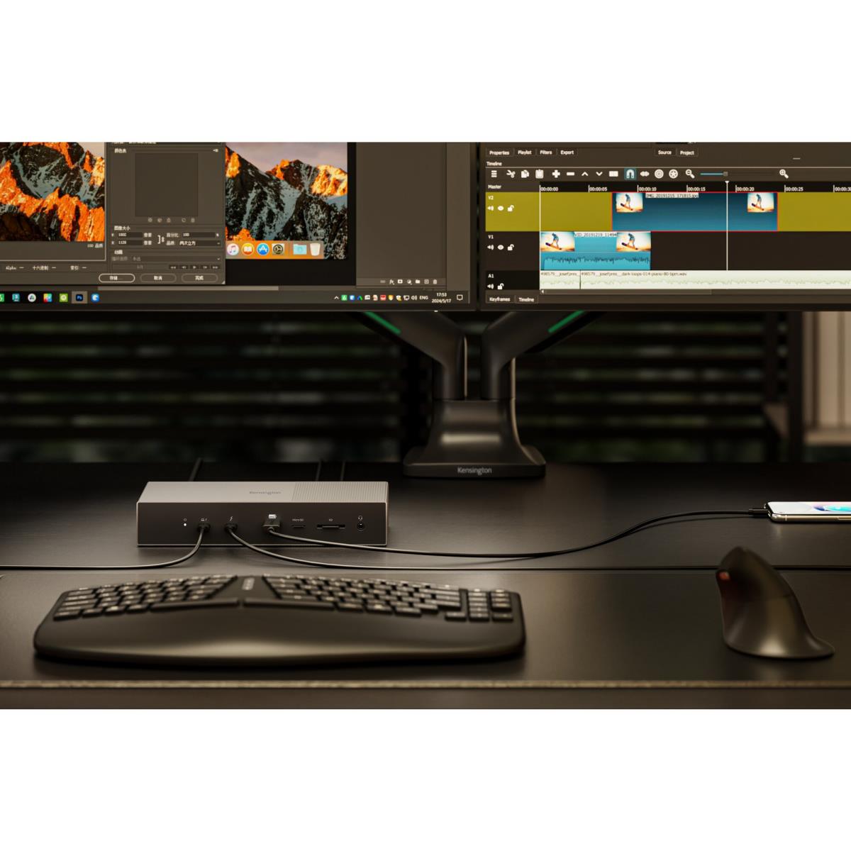 SD5000T5 EQ Thunderbolt 5 Triple 4K Docking Station with 140W PD - Windows/macOS