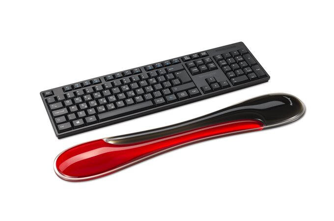 Slim Duo Gel Keyboard Wrist Rest - Red