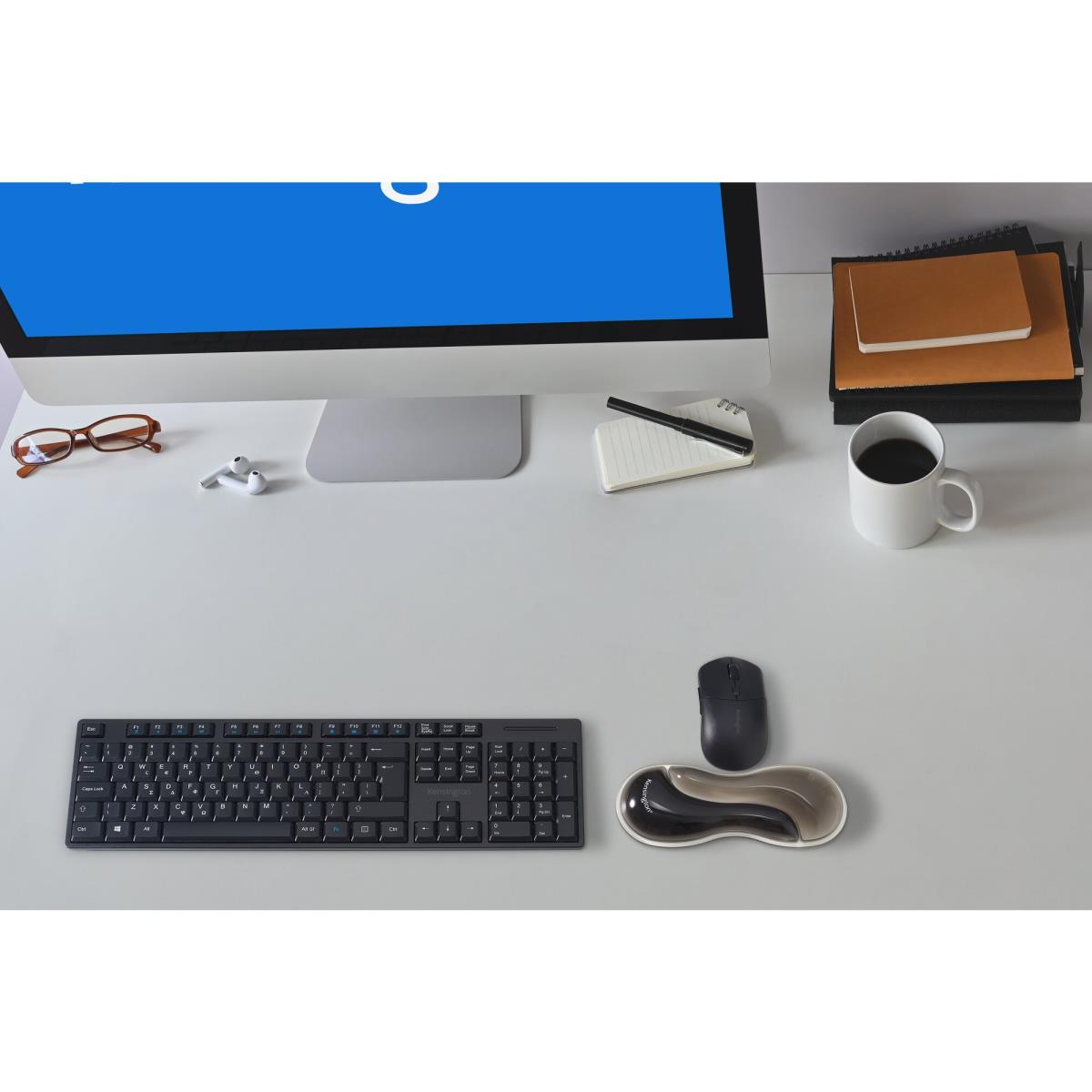 Slim Duo Gel Mouse/Trackball Wrist Rest - Gray