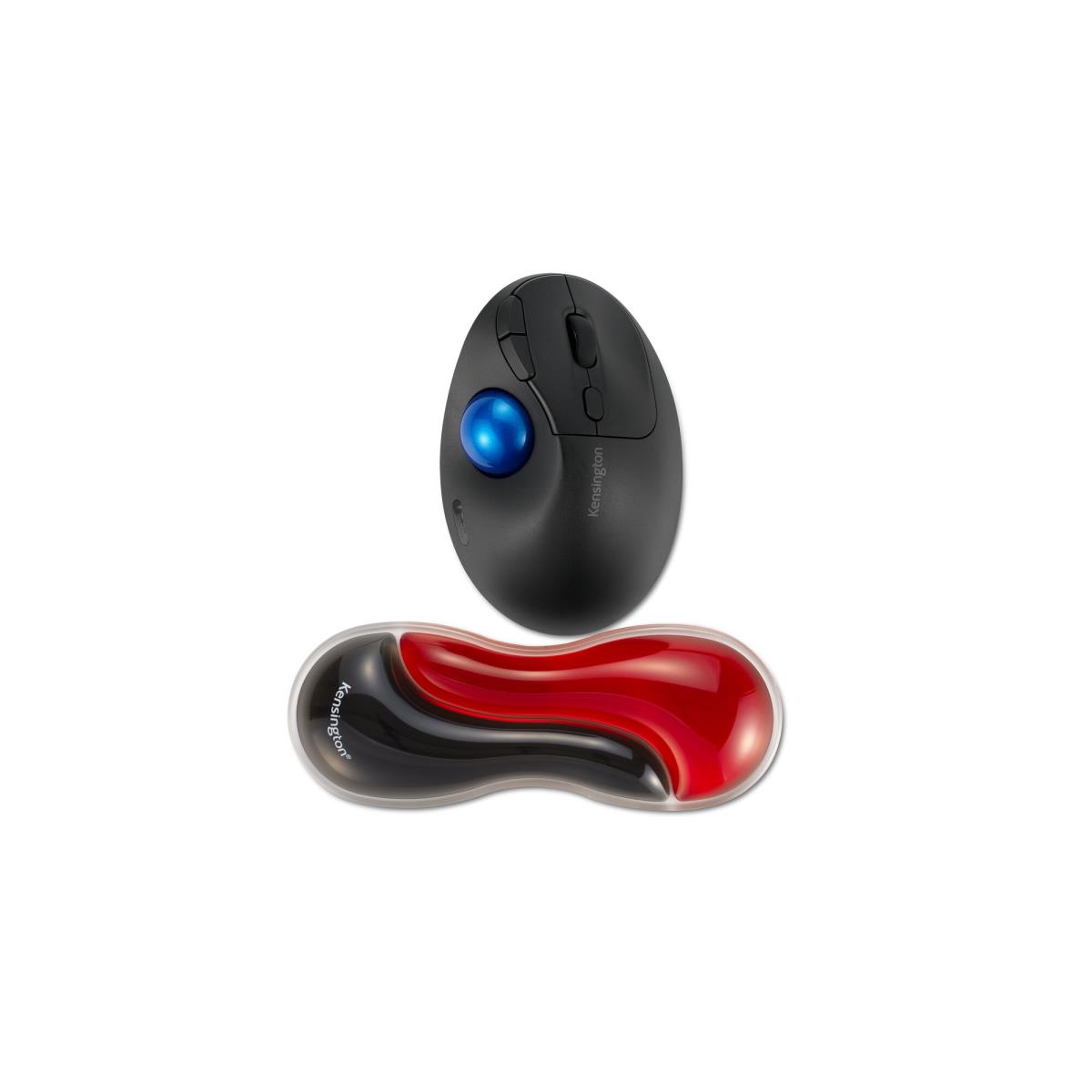 Slim Duo Gel Mouse/Trackball Wrist Rest - Red