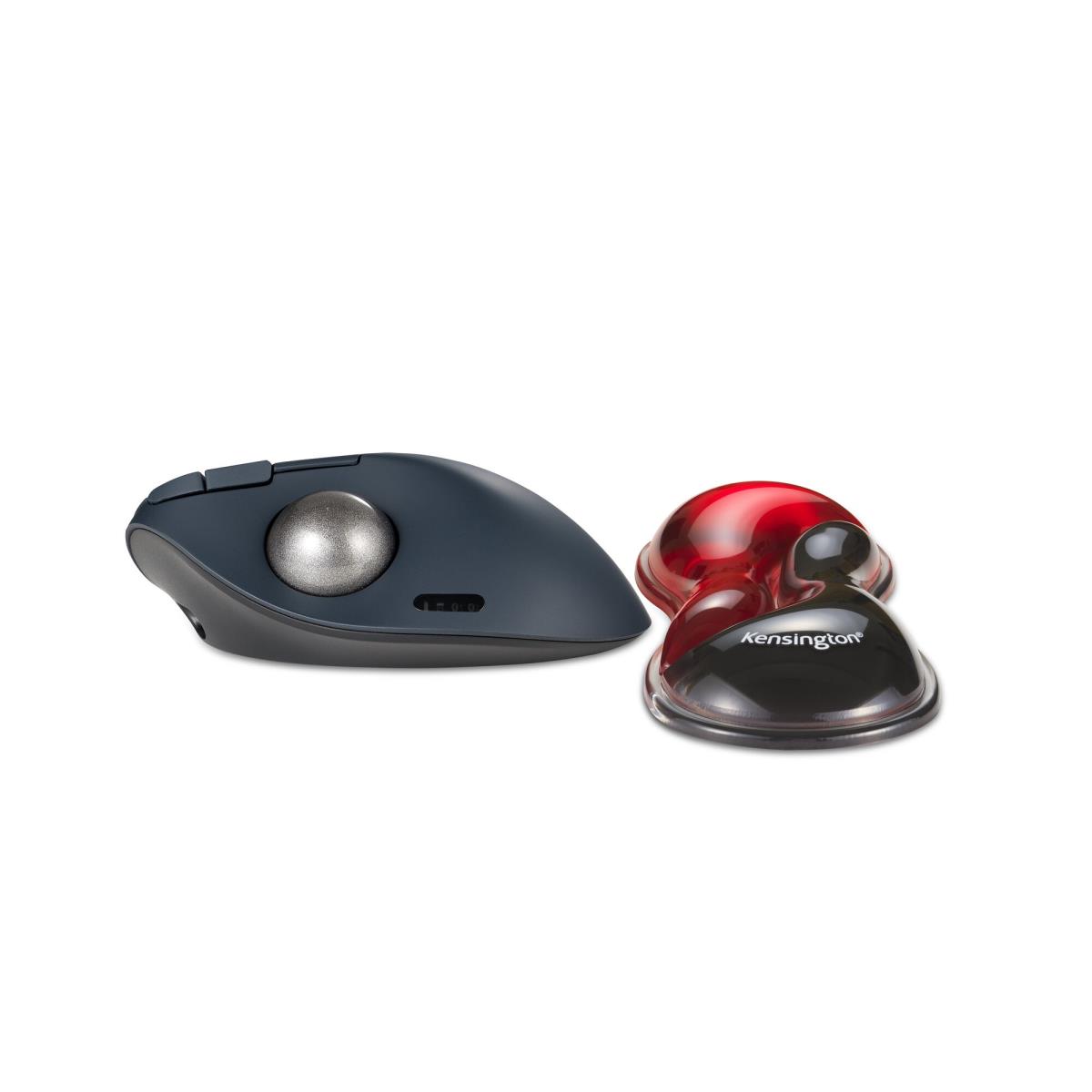 Slim Duo Gel Mouse/Trackball Wrist Rest - Red