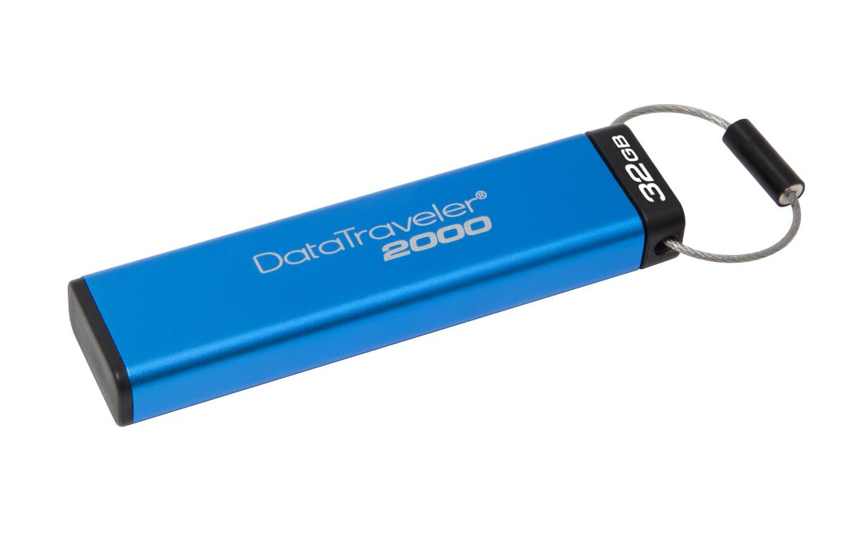 Datatraveler 2000 - 32GB USB Stick - USB 3.0 - Aes 256-bit Hardware-based Data Encryption