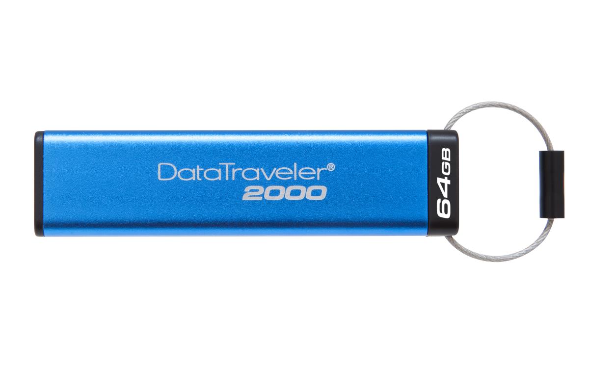 Datatraveler 2000 - 64GB USB Stick - USB 3.0 - Aes 256-bit Hardware-based Data Encryption