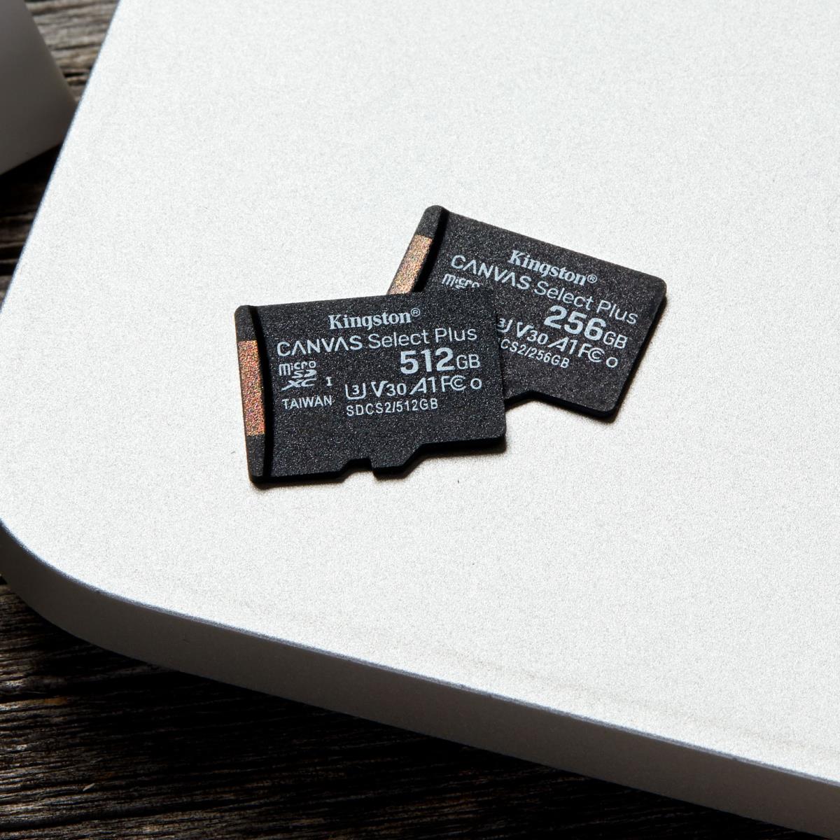 Micro Sdxc Card - Canvas Select Plus - 256GB - A1 C10 With Adapter