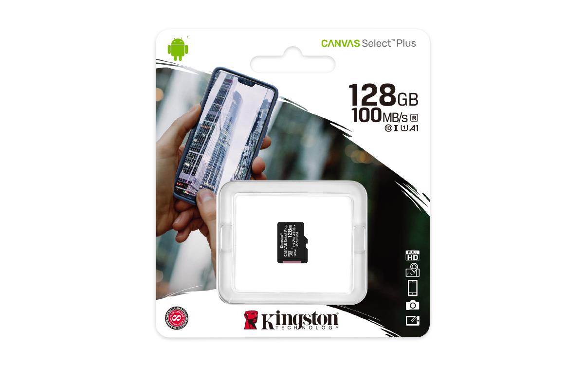 Micro Sdxc Card - Canvas Select Plus - 128GB - A1 C10 Without Adapter