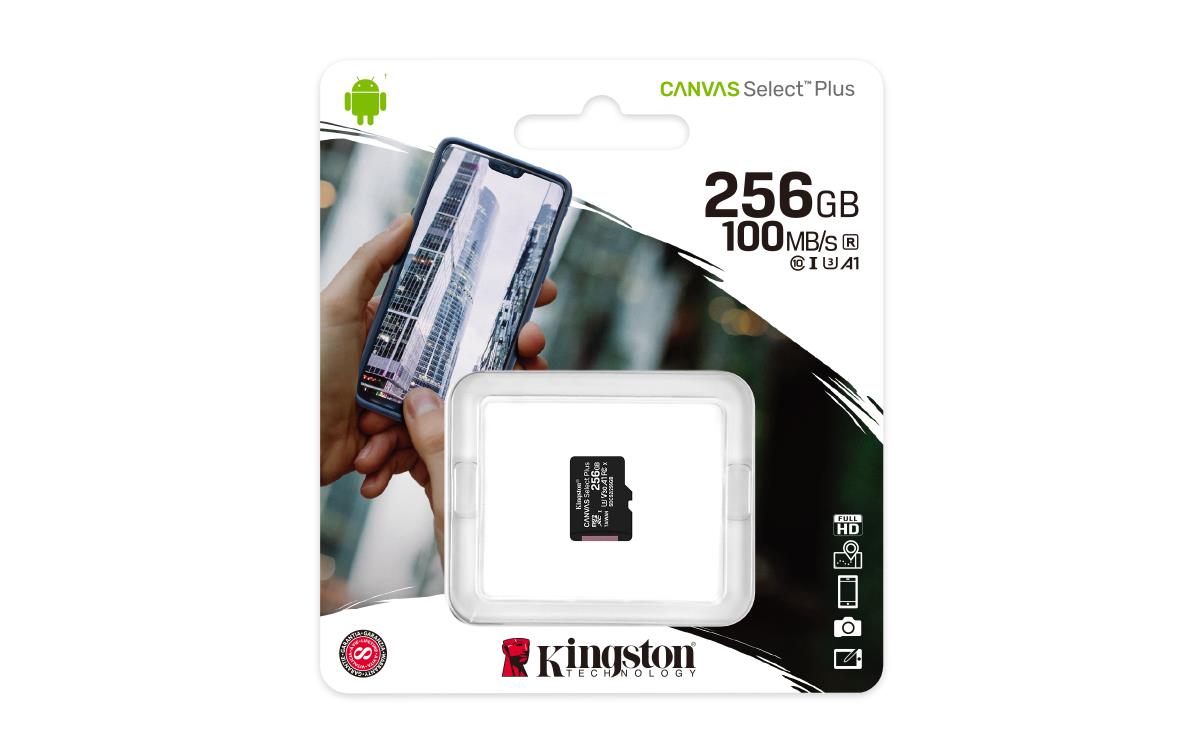 Micro Sdxc Card - Canvas Select Plus - 256GB - A1 C10 Without Adapter